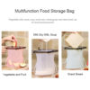 HUMOMO Reusable Silicone Food Bag,Cooking-FDA Grade,33.8OZ (BLUE) - 图片 7